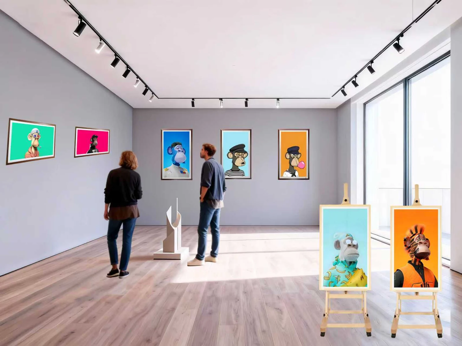 Commercial digital art frames application visual