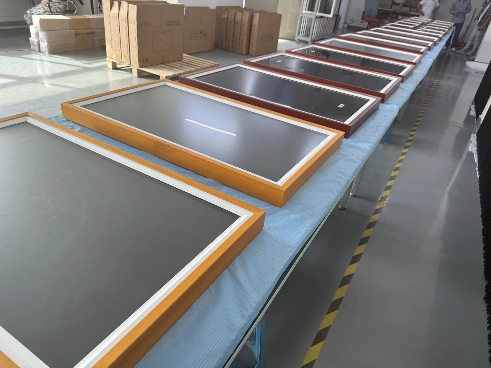 Commercial digital art frames supplied product preparation photograph